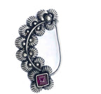 925 Ladies Nose Ring pink Designe