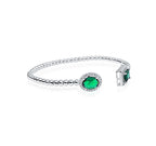 925 Ladies Gree Stone Kada