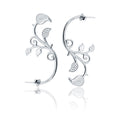 Italian Tendril Silver 925 Earrings