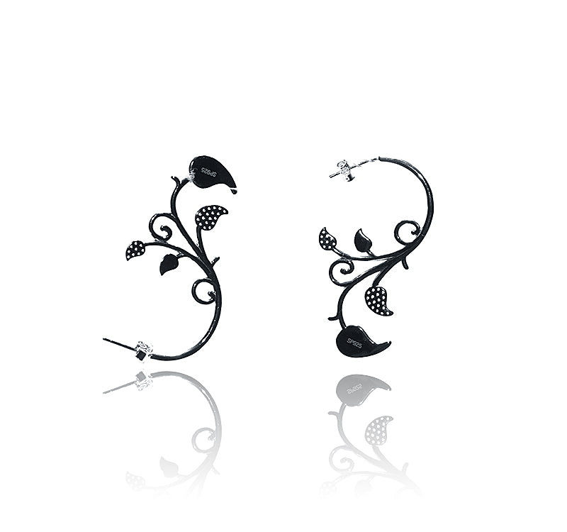 Italian Tendril Silver 925 Earrings