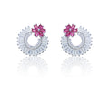 Italian Orchid Silver 925 Earrings
