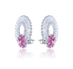Italian Orchid Silver 925 Earrings
