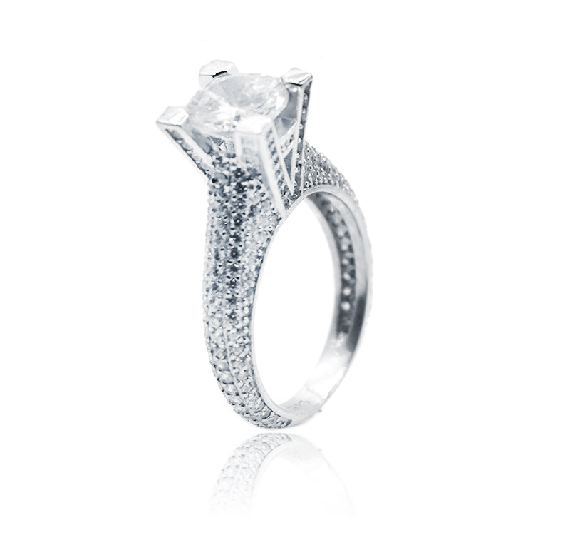 Studded Victory Silver 925 Ring