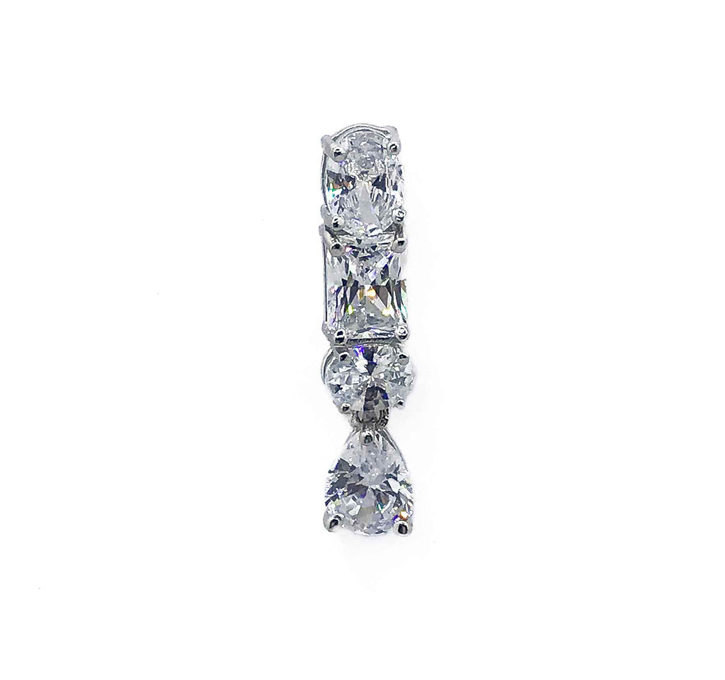 Glitzy Crystal Silver 925 Swarovski Earrings