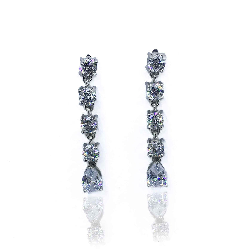 Voguish Crystal Silver 925 Swarovski Earrings