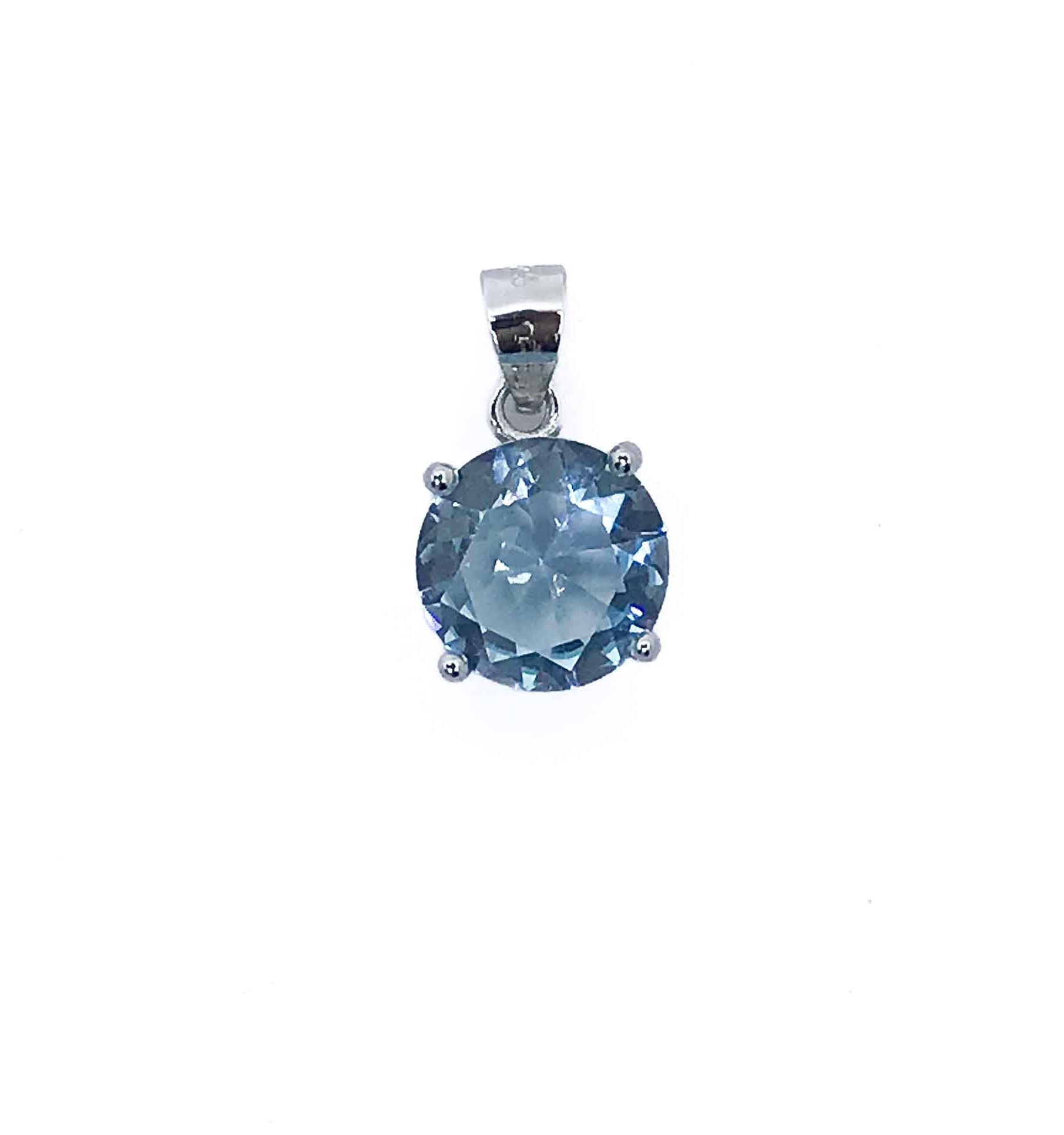Marine Blue Silver 925 Mini Pandent Set