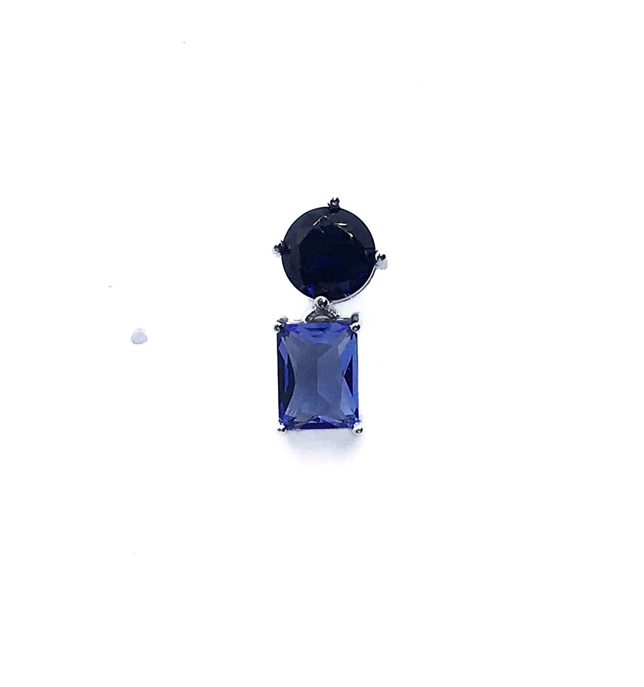 Indigo Blue Silver 925 Earrings