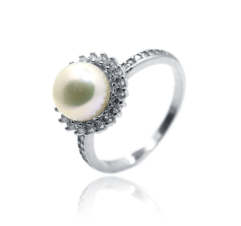 Regal Pearl Silver 925 Ring