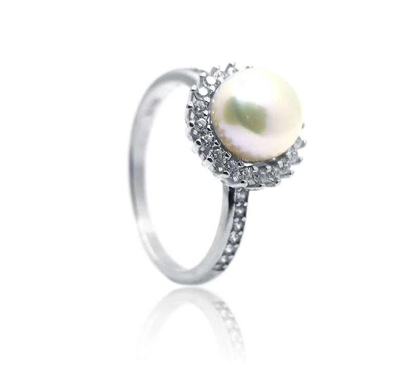 Regal Pearl Silver 925 Ring