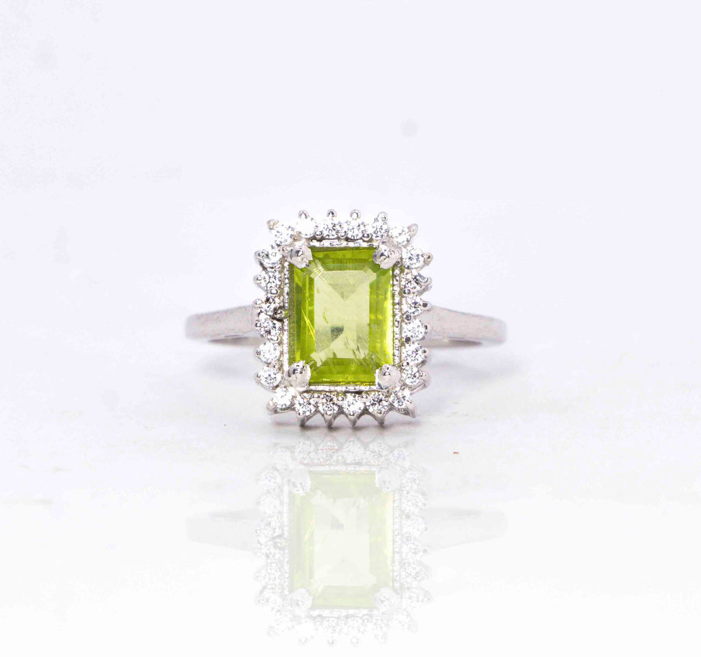 Esme Green Silver 925 Ring