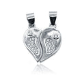 Heart Couple Silver 925 Pendant