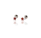 Orange Star Silver 925 Studs