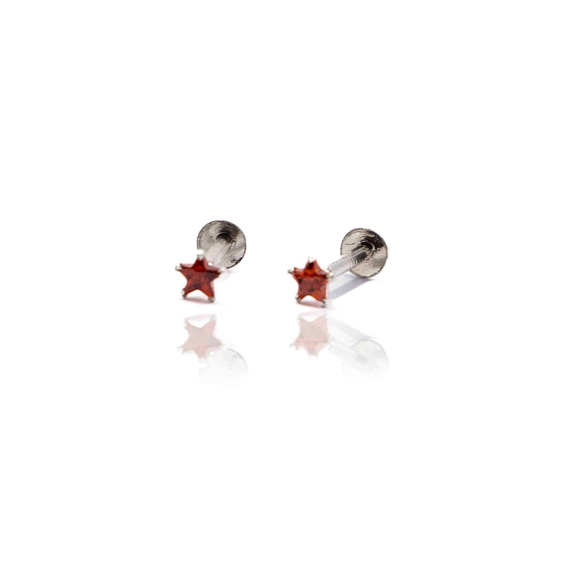 Orange Star Silver 925 Studs