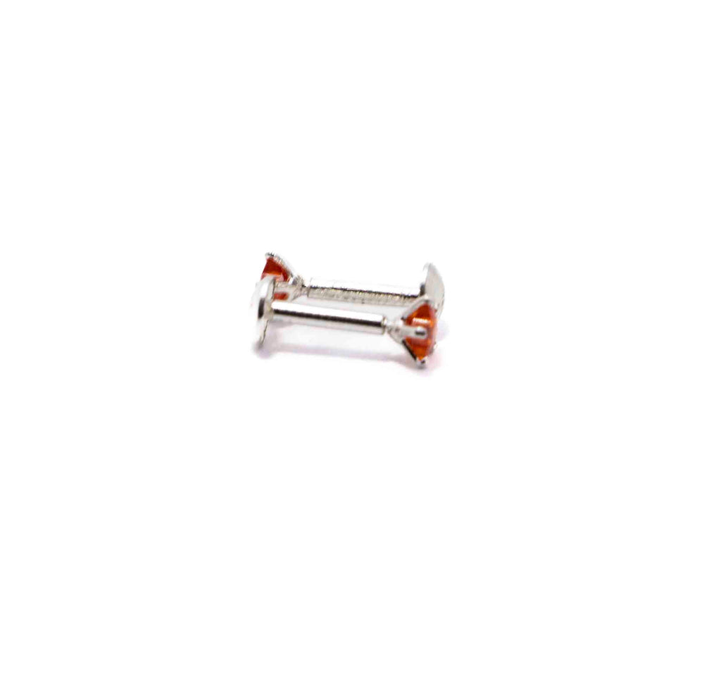 Orange Star Silver 925 Studs