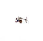 Blue-Pink Cartoon Silver 925 Studs