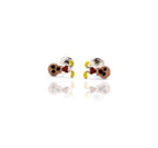 Red Cartoon Silver 925 Studs