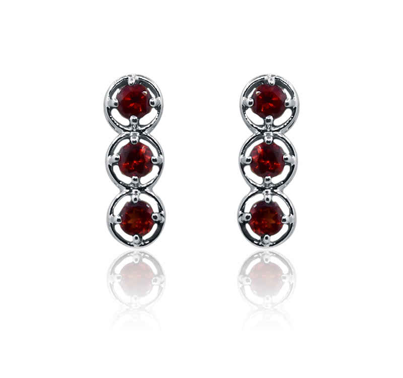Tangerine Silver 925 Earrings