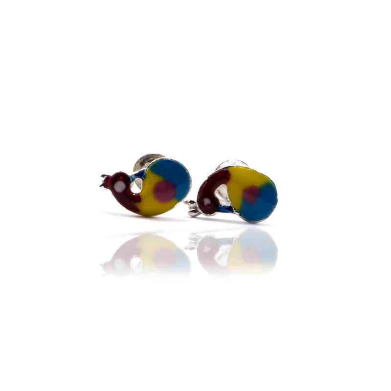Rainbow Lorikeet Silver 925 Studs