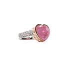 Korean Candy Pink Marble Silver 925 Ring