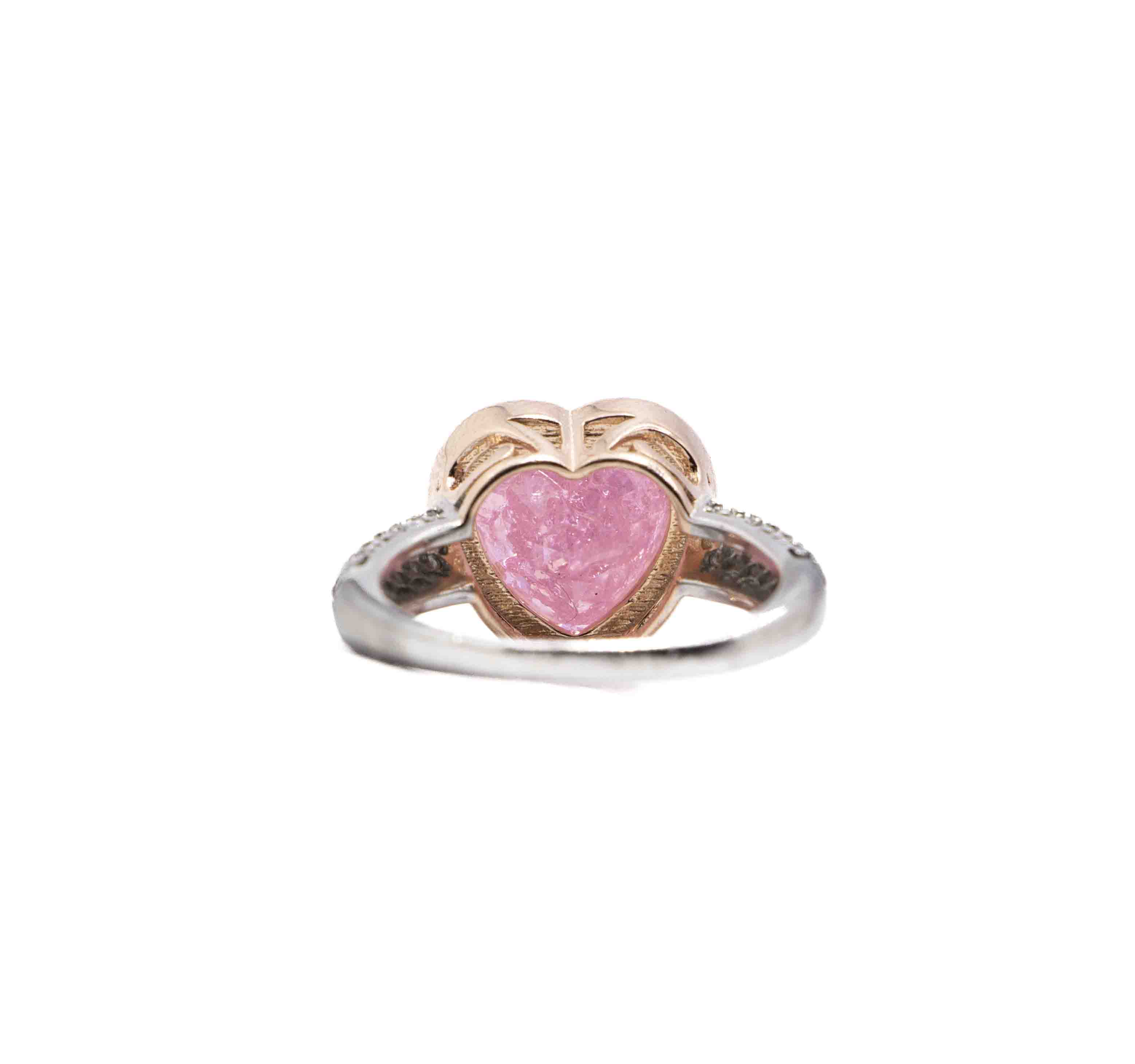 Korean Candy Pink Marble Silver 925 Ring