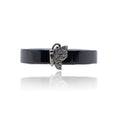 Black Butterfly Ceramic Silver 925 Ring