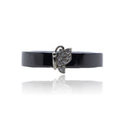 Black Butterfly Ceramic Silver 925 Ring