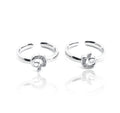 Dazzle Circle Silver 925 Toe Ring