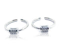 Cylindrical Silver 925 Toe Ring