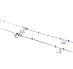 Crown Charms Silver 925 Anklet