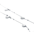 Dangling Wings Silver 925 Anklet