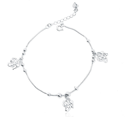 Butterfly Charms Silver 925 Bracelets