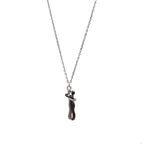 Couple Silver & Black Silver 925 Chain
