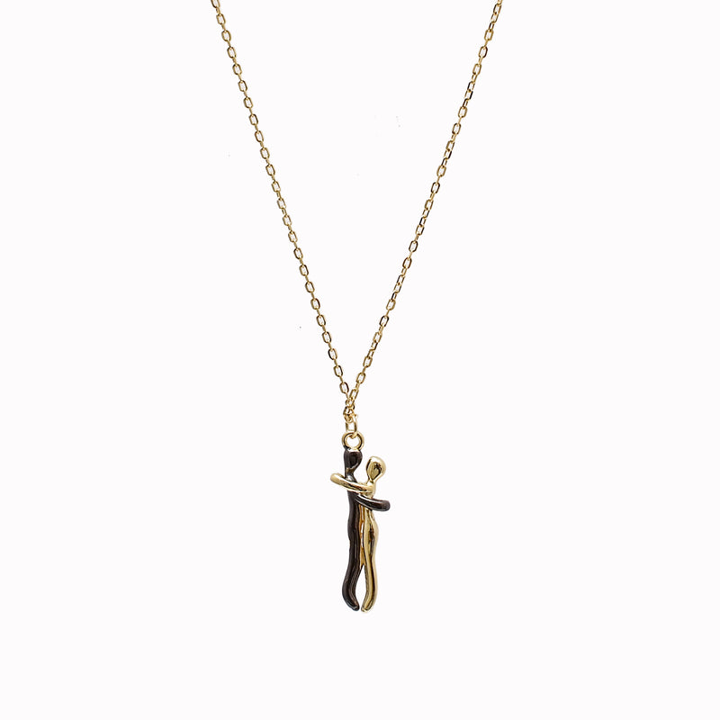 Couple Black & Gold Silver 925 Chain