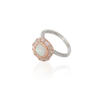 Vogue White Silver 925 Ring
