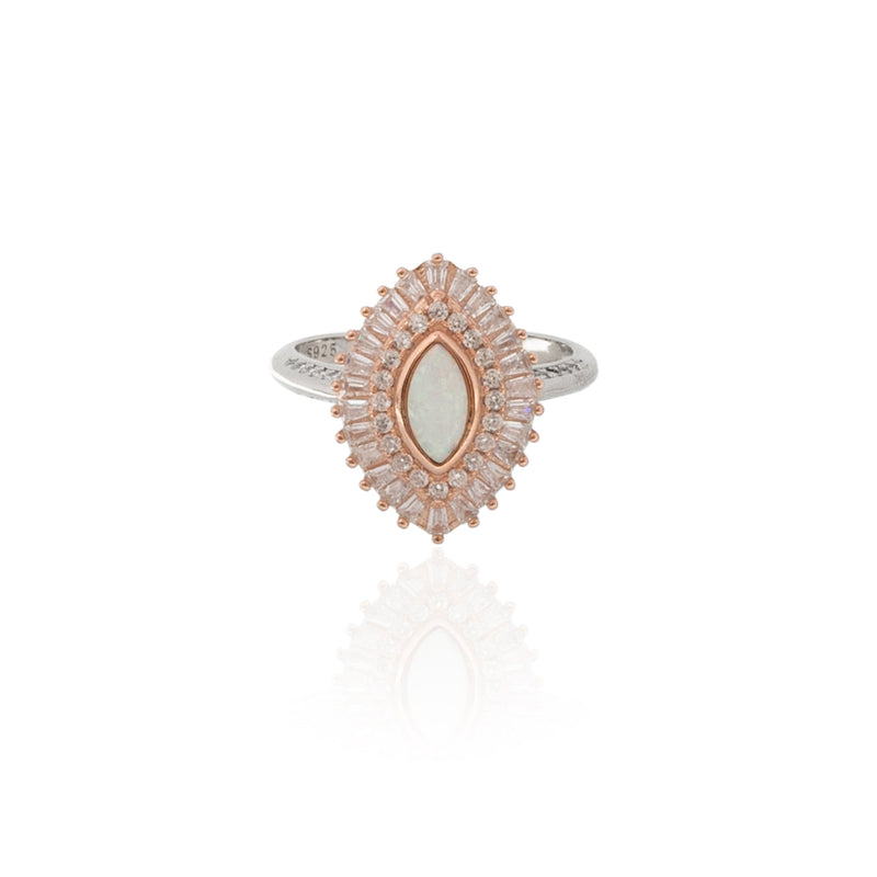 Mystique White Silver 925 Ring