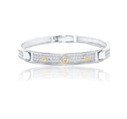 Glitter Om Silver 925 kada for kids