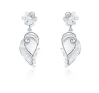 Flower Silver Earrings 925