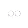 STERLING SILVER HOOP EARRING FOR Men