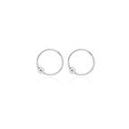 STERLING SILVER HOOP EARRING FOR Men