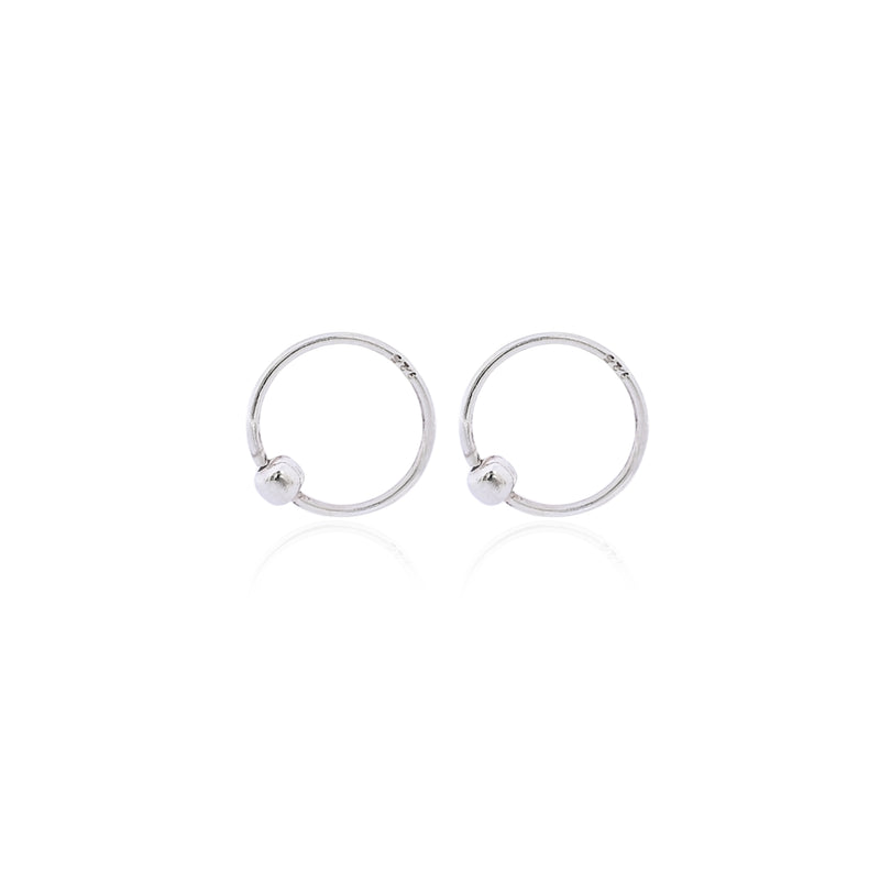 STERLING SILVER HOOP EARRING FOR Men