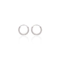 Nemichand Jewels 916 Silver tiny Ball Bali Earring for Men and Women