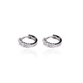Earring Diamond - Donald Diamond Platinum Hoop - Candere by Godachi Jewellers
