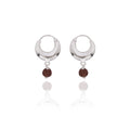 Sterling Silver Hoops Stylish Kaju Bali; Silver Finish Our Jewellery  Earring