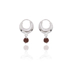 Sterling Silver Hoops Stylish Kaju Bali; Silver Finish Our Jewellery  Earring