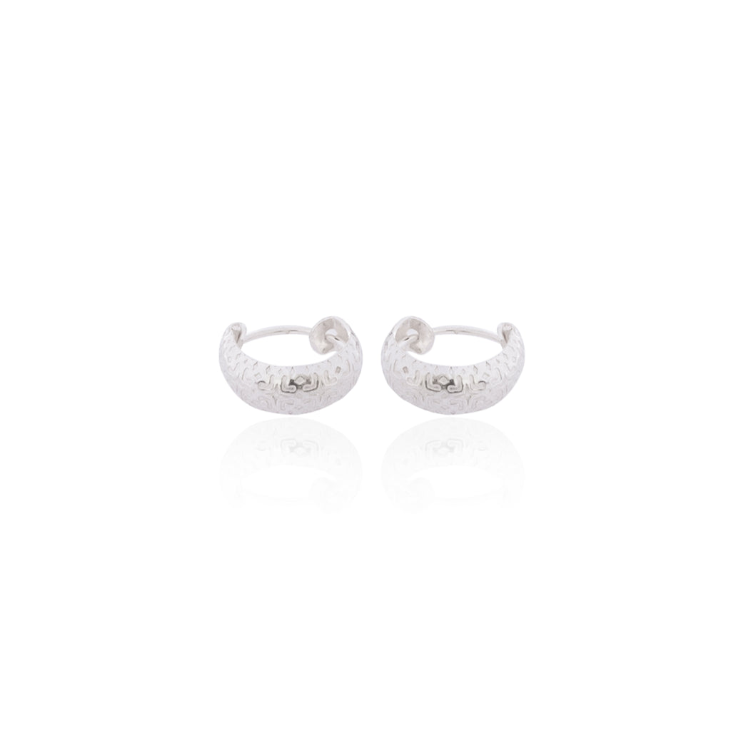 Plain Platinum Earring Bali