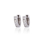 Silver Slim Bali Round Mens /Boys Earring
