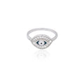 Ring Nazariya Colorful Evil Eye 925 Sterling Silver Cubic Zirconia CZ Stone Women