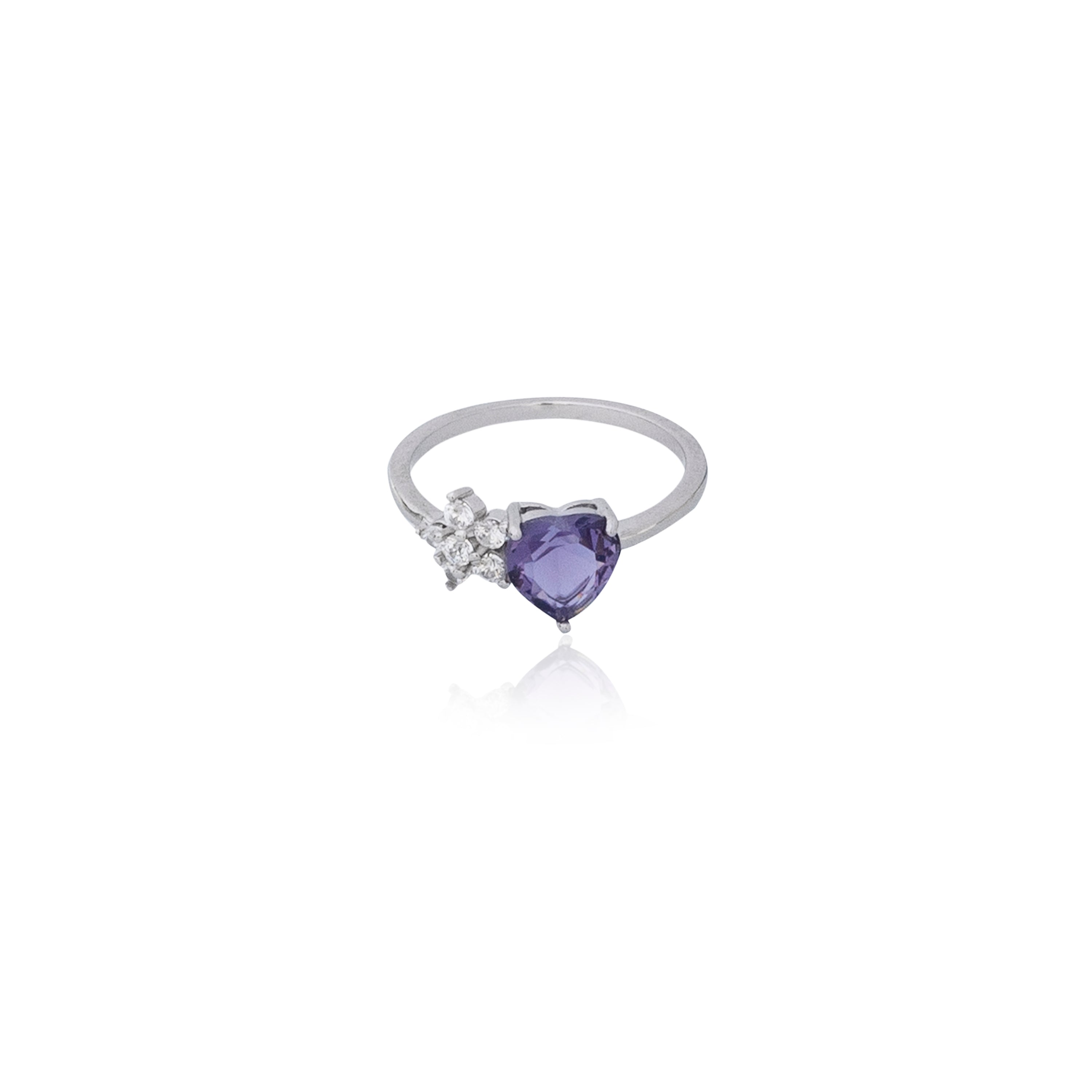 Queen Heart Silver Ring 925