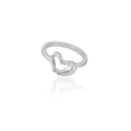 Twins Heart Ring