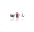 Earring Studs Pink Stone